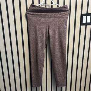 Aerie Purple Leopard Print Leggings